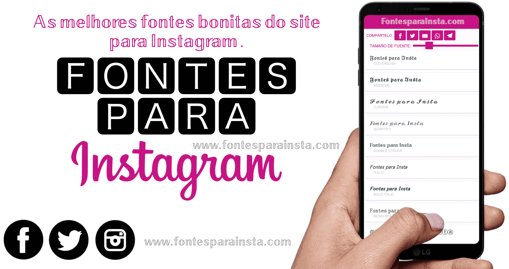 fontes-para-instagram
